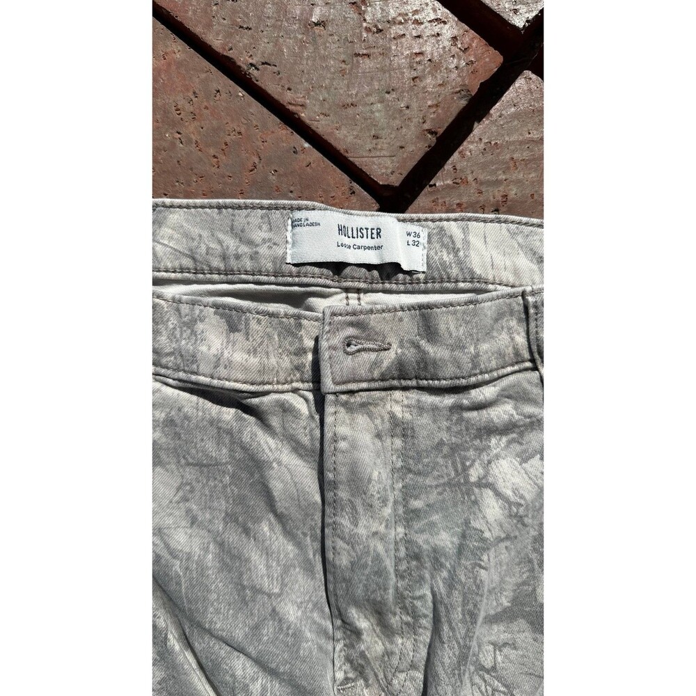 Hollister Loose Fit Double Knee Camo Carpenter Pants 36 X 32 - Picture 2 of 4